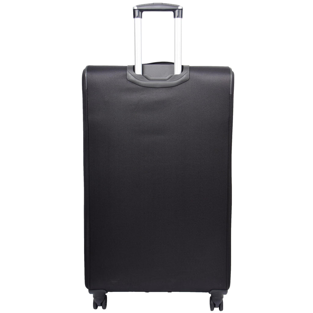 DR568 Soft Case Four Wheel Travel Luggage Suitcase Black 19