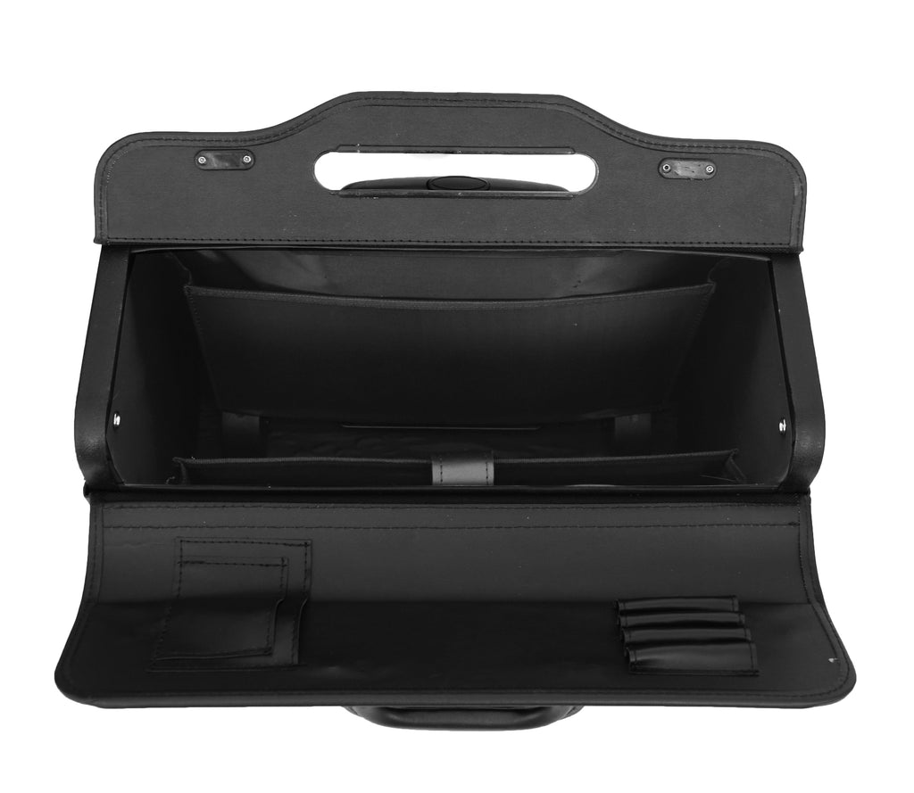 DR476 Pilot Case Wheeled Lockable Laptop Bag Black 10