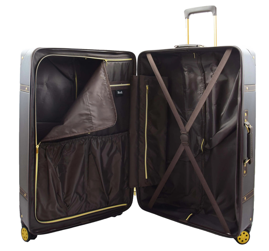 DR515 Travel Luggage with 8 Spinner Wheels Black 11