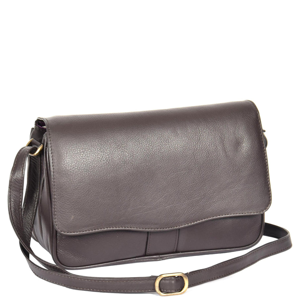 DR313 Women’s Leather Shoulder Messenger Handbag Brown 4