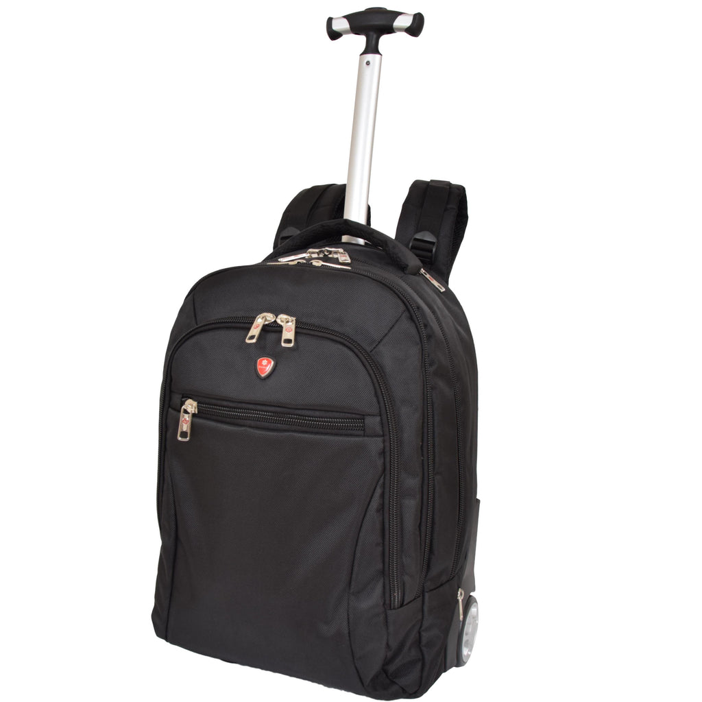 DR489 Cabin Size Backpack with Wheels  Black 1