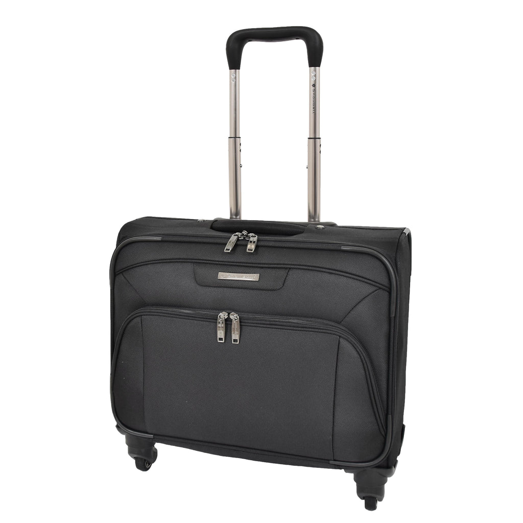 DR518 Executive Flight Briefcase With Four Wheels Black 1