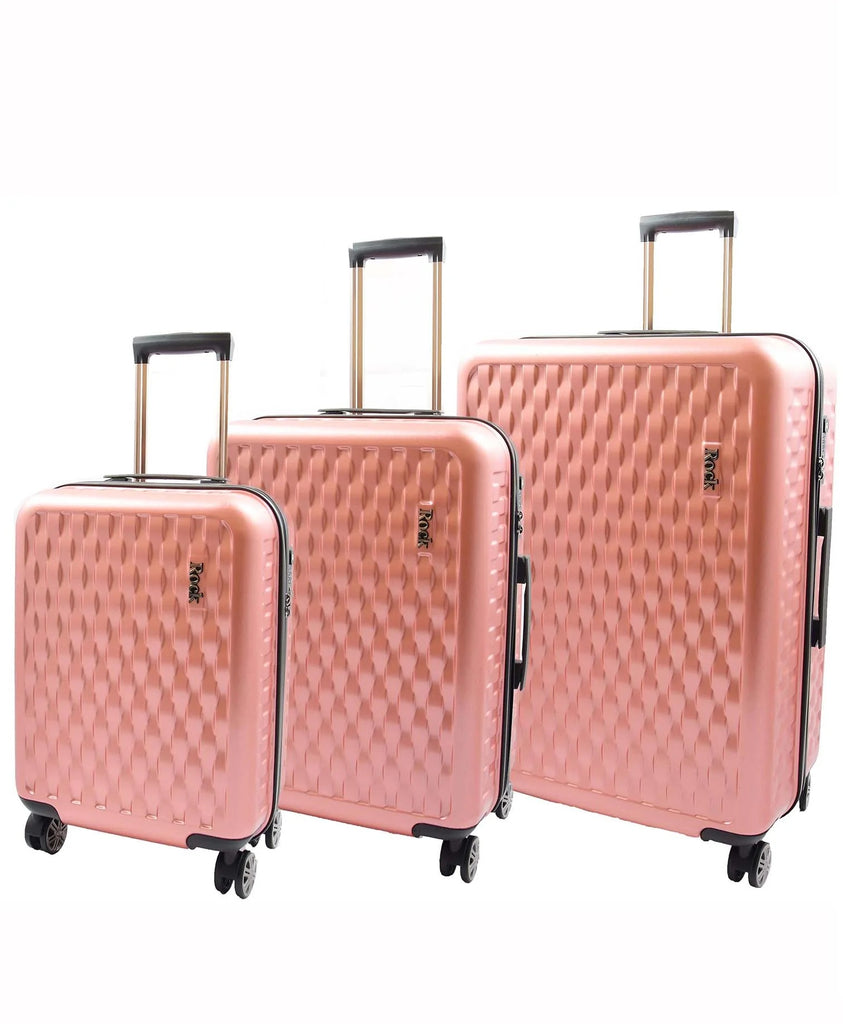 DR511 Travel Luggage 360 Spinner With 8 Wheels Rose Pink 1