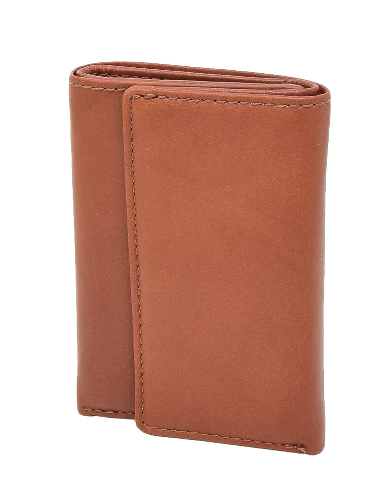 DR409 Trifold Leather Keys Wallet Brown 2