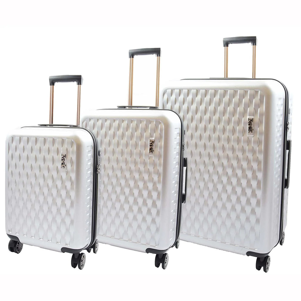 DR511 Travel Luggage 360 Spinner With 8 Wheels Silver 1