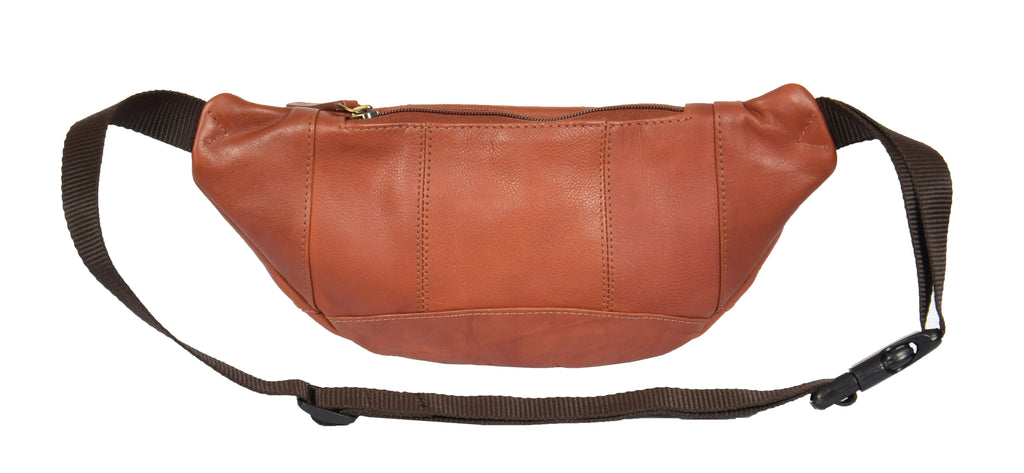 DR377 Real Leather Bum Bag Belt Waist Pack Brown 2