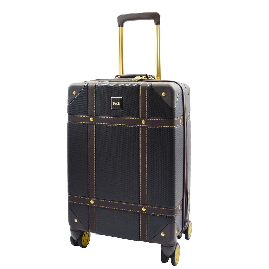 DR515 Travel Luggage with 8 Spinner Wheels Black 2