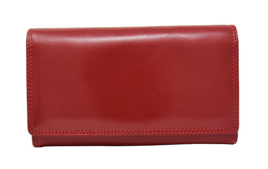 DR432 Women's Envelope Style Leather Purse Reda 2