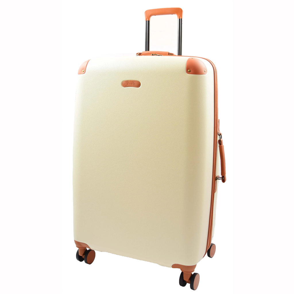 DR512 Luggage Spinner 8 Wheeled With Expandable PC ABS Cream 2