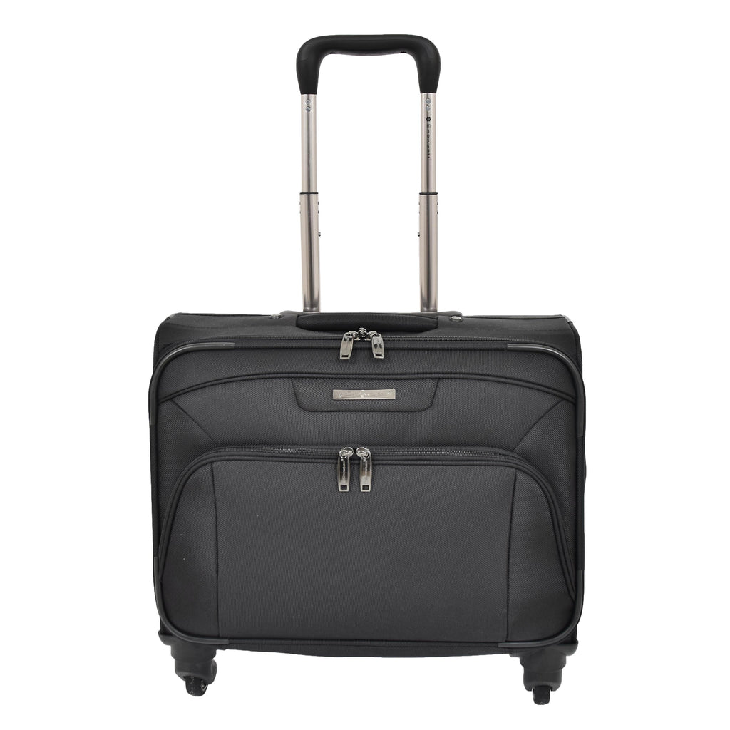 DR518 Executive Flight Briefcase With Four Wheels Black 2