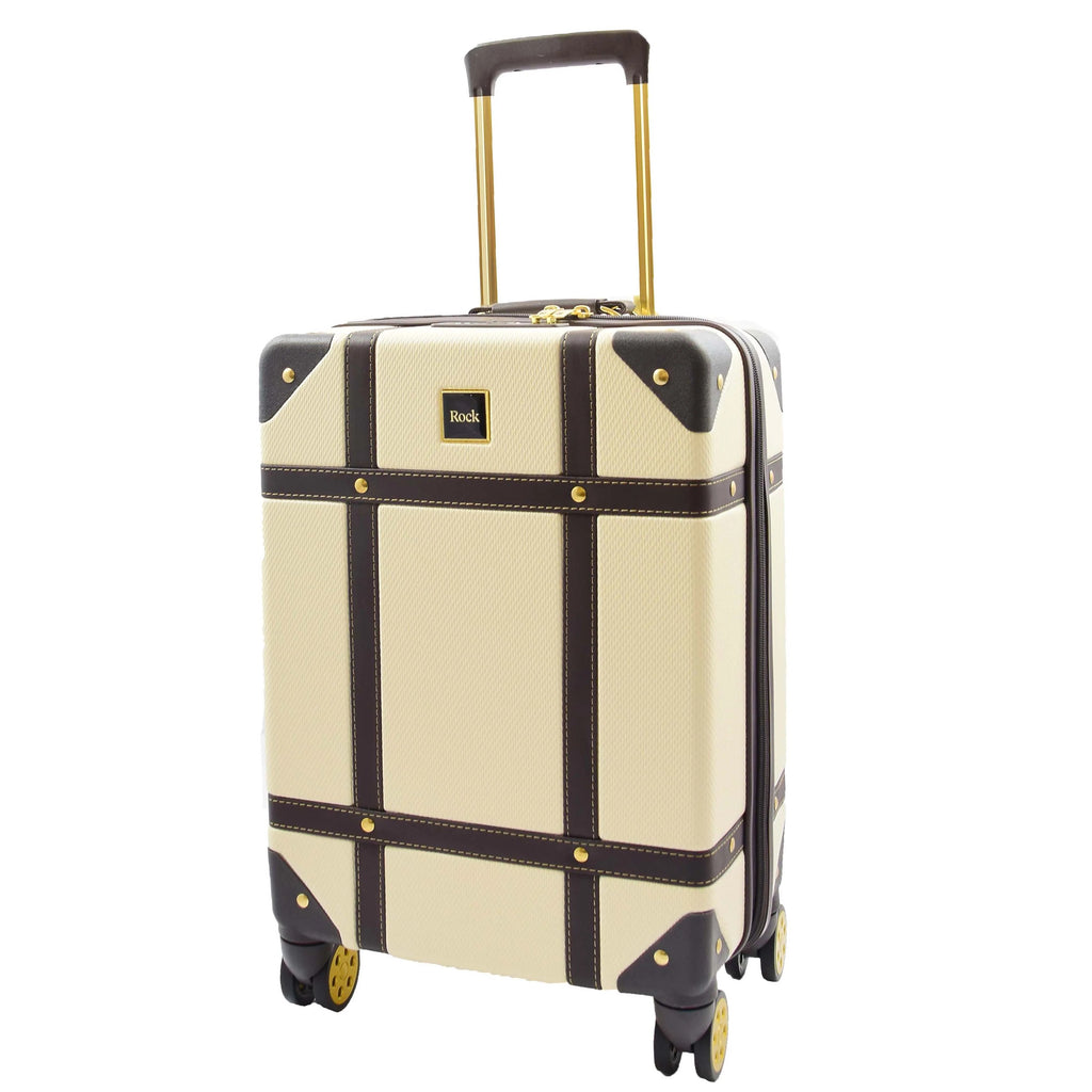 DR515 Travel Luggage with 8 Spinner Wheels Cream 2