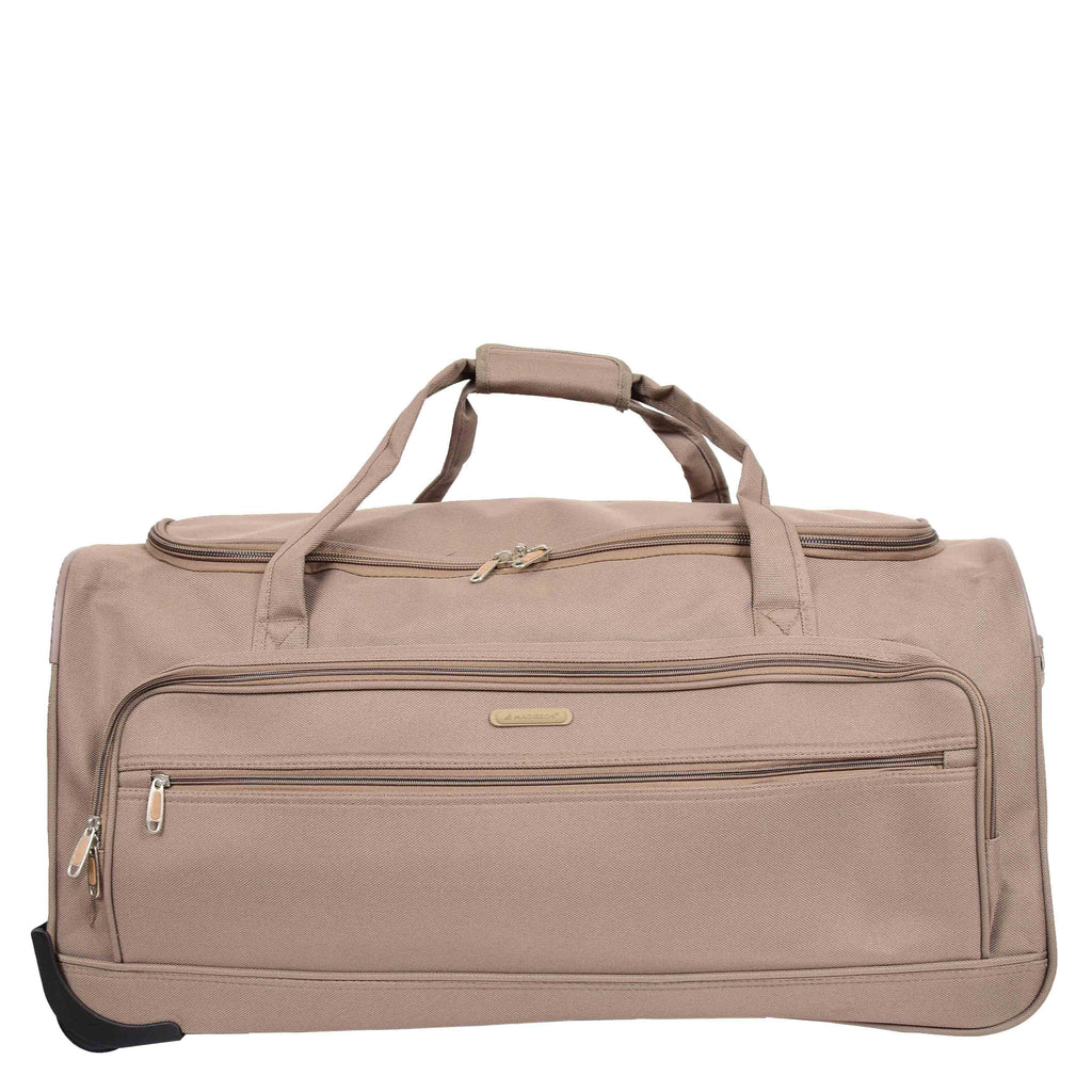 DR488 Lightweight Large Size Holdall with Wheels Beige 2
