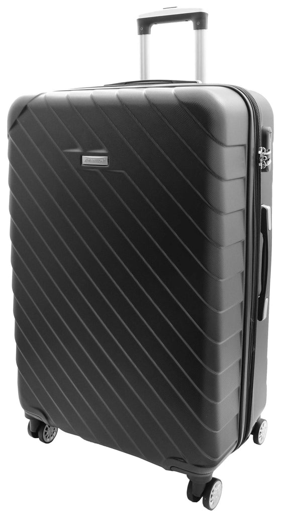 DR520 Digit Lock Hard Shell Expandable Luggage With Four Wheels Black 2