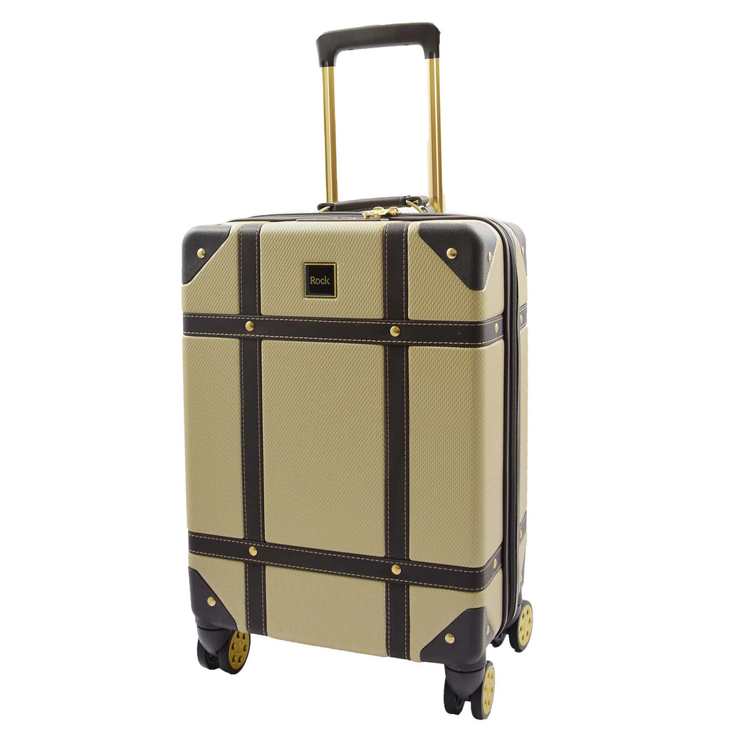 DR515 Travel Luggage with 8 Spinner Wheels Gold 2