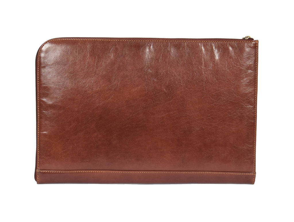 DR370 Real Leather Portfolio Case Brown 3
