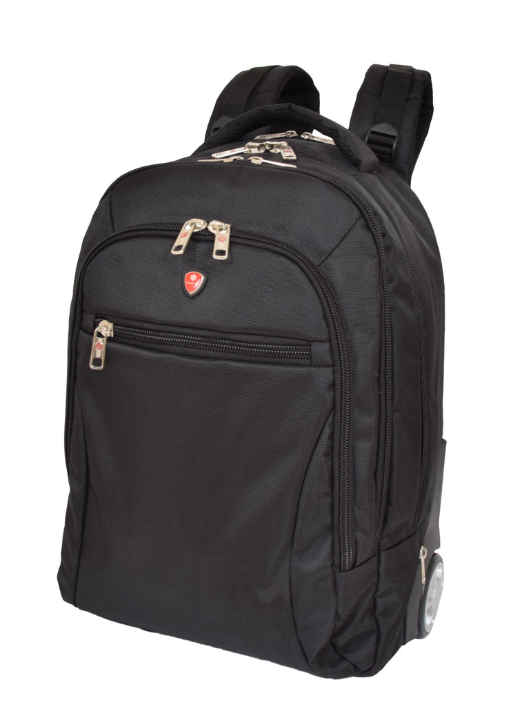 DR489 Cabin Size Backpack with Wheels  Black 2
