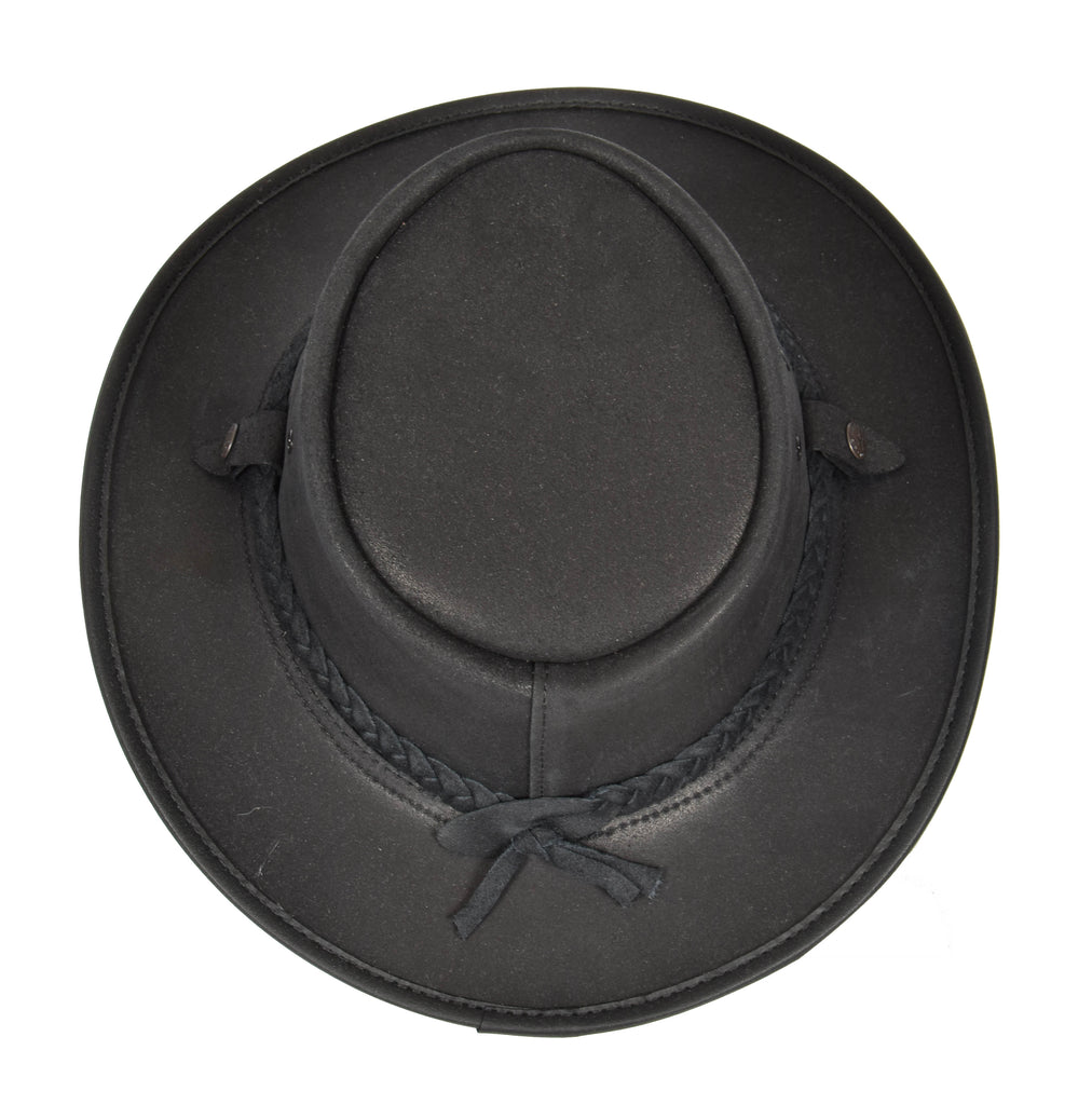 DR398 Original Australian Leather Cowboy Hat Black 2