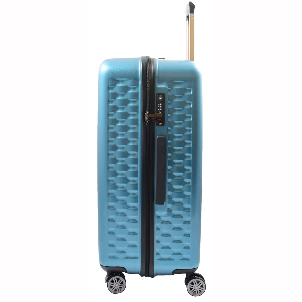 DR511 Travel Luggage 360 Spinner With 8 Wheels Blue 4