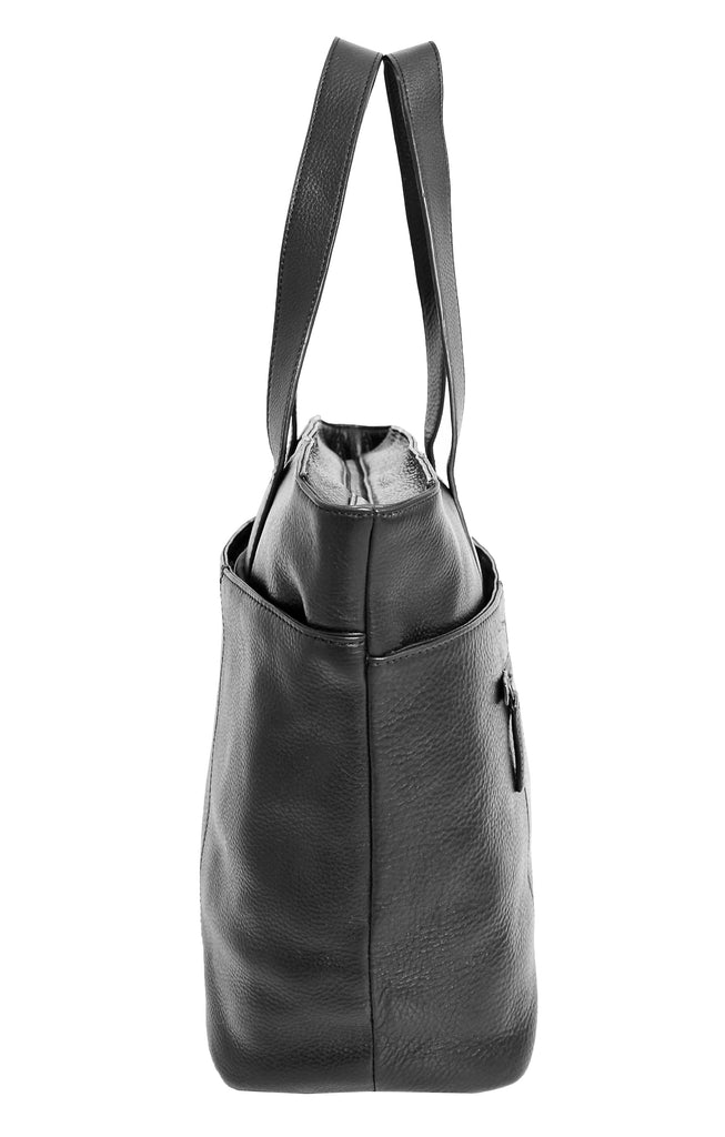 DR288 Women’s Genuine Black Leather Shoulder BagDR288 Women’s Genuine Black Leather Shoulder Bag 4