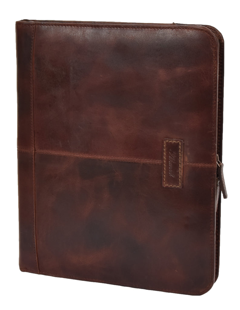 DR282 Italian Buffalo Document Organiser Bag Leather Case Tan 4