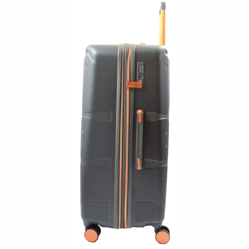 DR513 Expandable Travel Luggage With 8 Wheels Charcoal 4