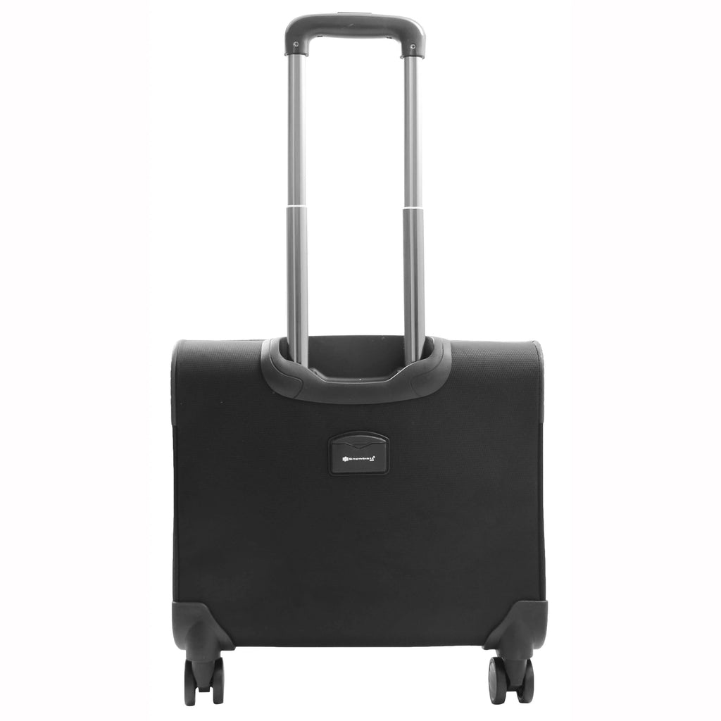 DR527 Pilot Case Cabin Bag With Four Wheels Black 4