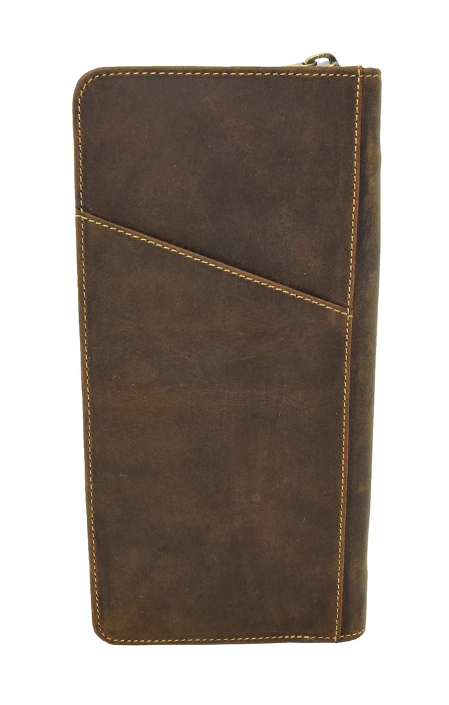 DR405 Vintage Leather Travel Documents Wallet Tan 4