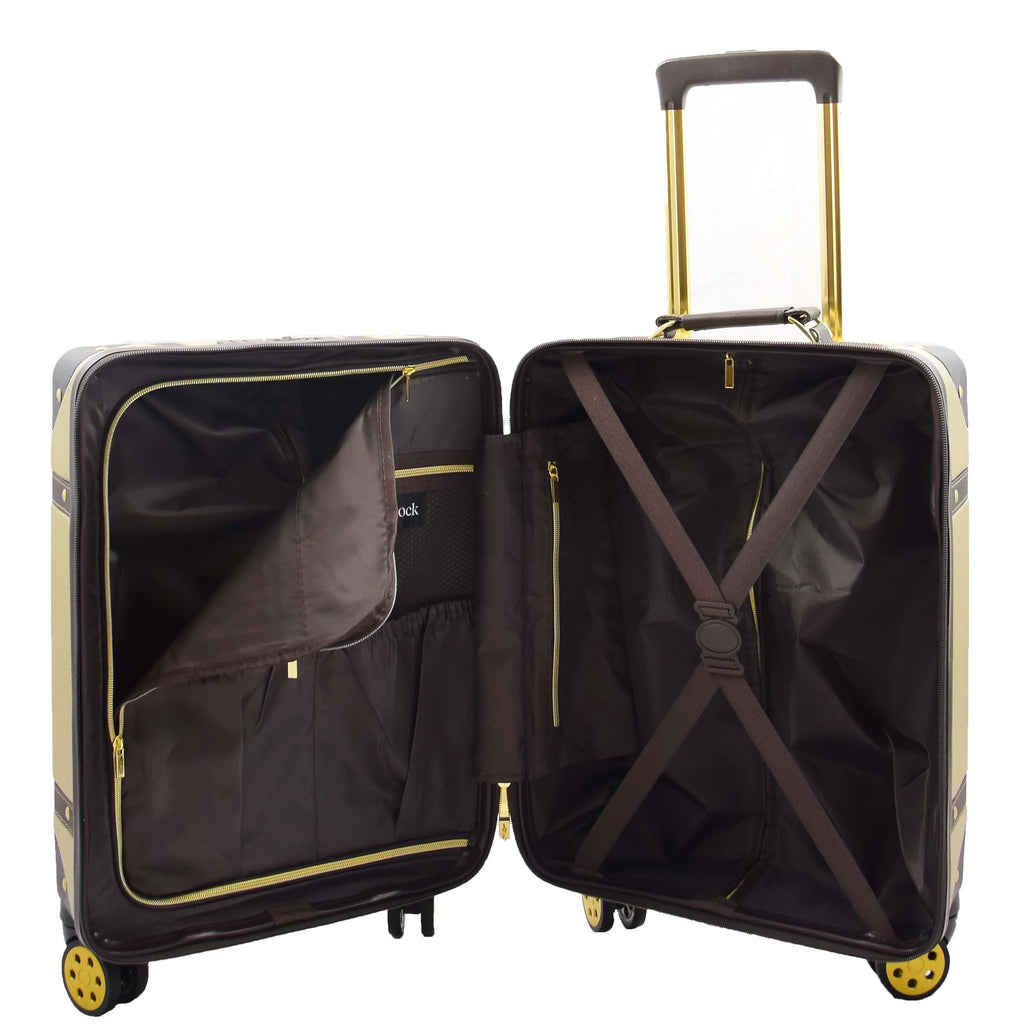 DR515 Travel Luggage with 8 Spinner Wheels Gold 4