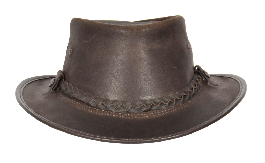 DR398 Original Australian Leather Cowboy Hat Brown 3
