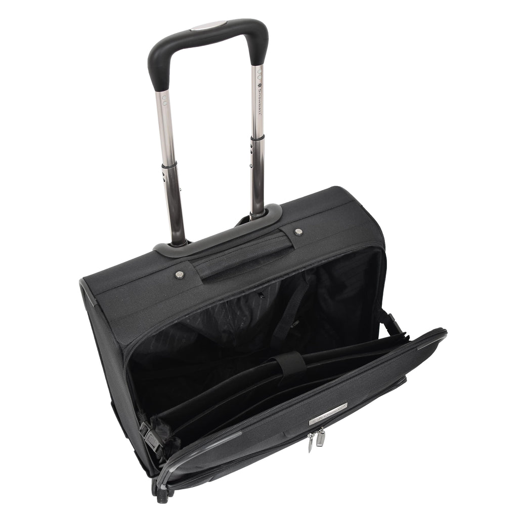 DR518 Executive Flight Briefcase With Four Wheels Black 5