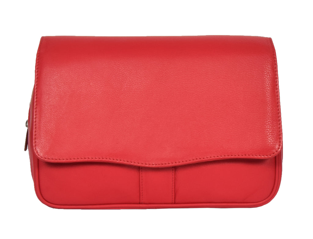 DR313 Women’s Leather Shoulder Messenger Handbag Red 3