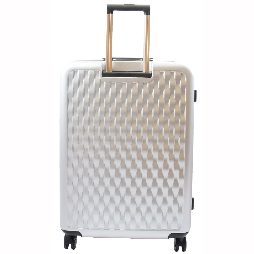 DR511 Travel Luggage 360 Spinner With 8 Wheels Silver 5