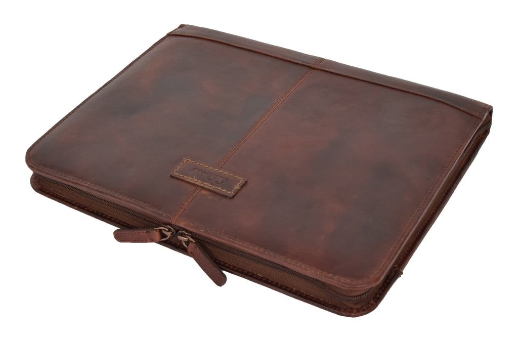DR282 Italian Buffalo Document Organiser Bag Leather Case Tan 7