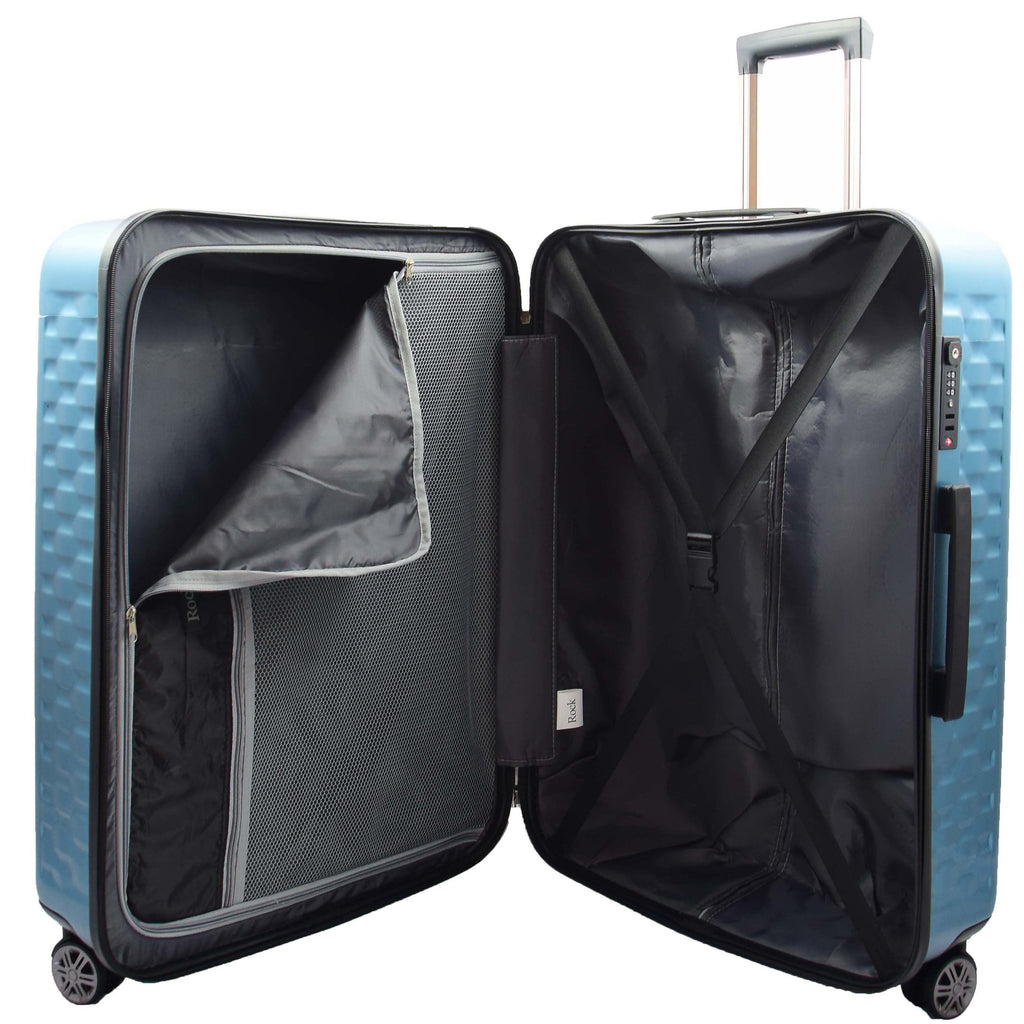 DR511 Travel Luggage 360 Spinner With 8 Wheels Blue 6