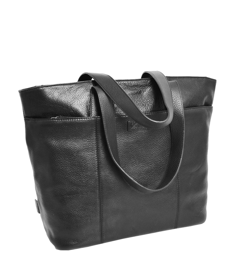 DR288 Women’s Genuine Black Leather Shoulder Bag 6