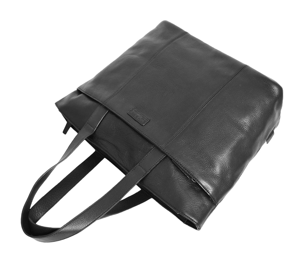 DR288 Women’s Genuine Black Leather Shoulder Bag 8