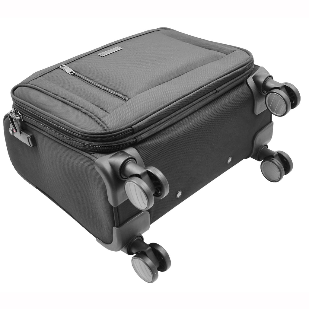 DR527 Pilot Case Cabin Bag With Four Wheels Black 7