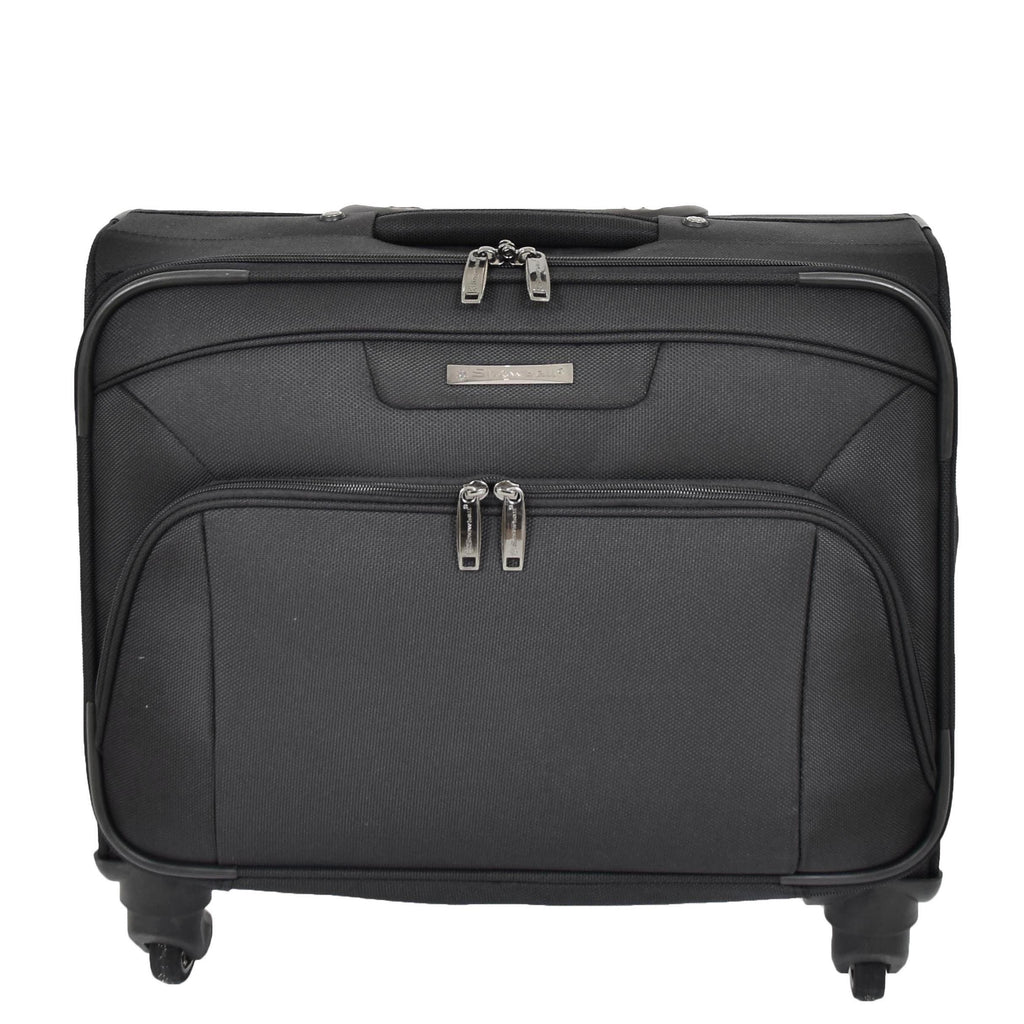 DR518 Executive Flight Briefcase With Four Wheels Black 7
