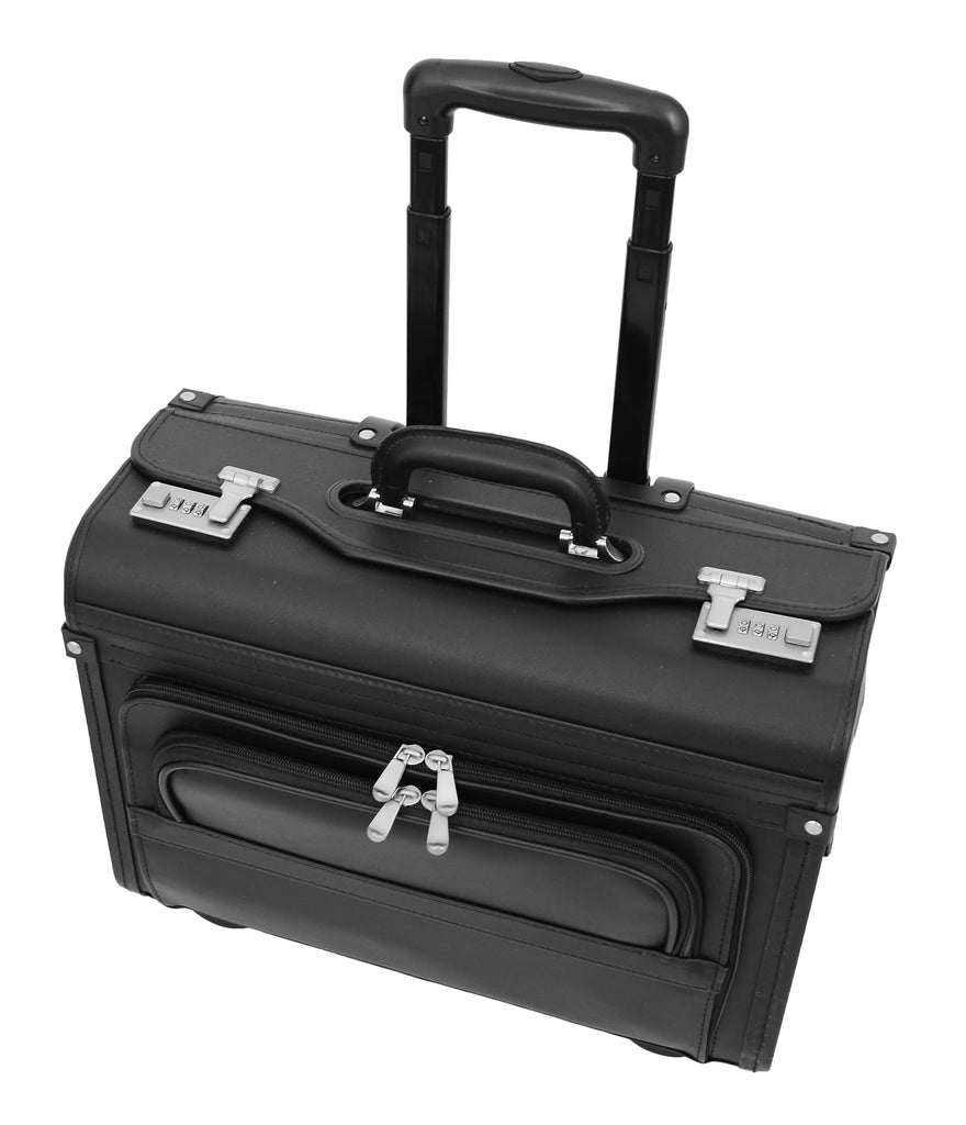 DR476 Pilot Case Wheeled Lockable Laptop Bag Black 4