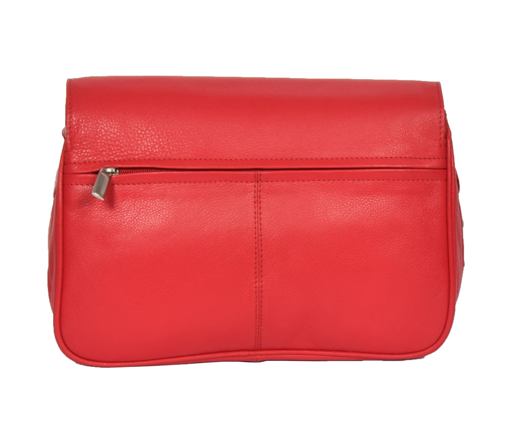 DR313 Women’s Leather Shoulder Messenger Handbag Red 5