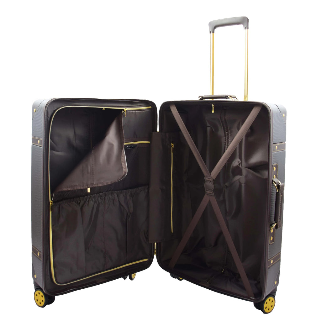 DR515 Travel Luggage with 8 Spinner Wheels Black 7