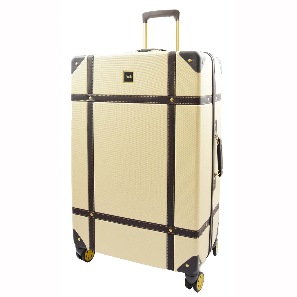 DR515 Travel Luggage with 8 Spinner Wheels Cream 8