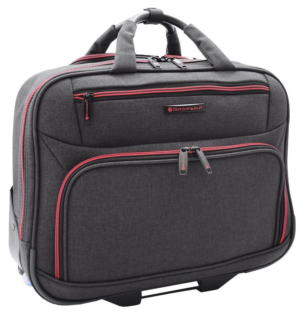 DR494 Laptop Roller Case Business Wheels Briefcase Black 3