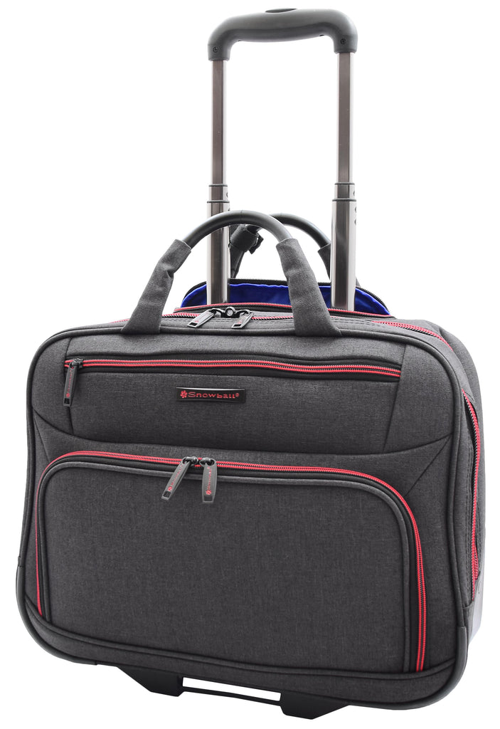 DR494 Laptop Roller Case Business Wheels Briefcase Black 4