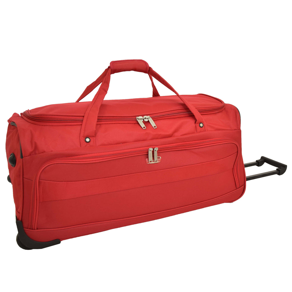 DR488 Lightweight Large Size Holdall with Wheels Red 8