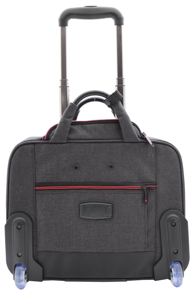 DR494 Laptop Roller Case Business Wheels Briefcase Black 5