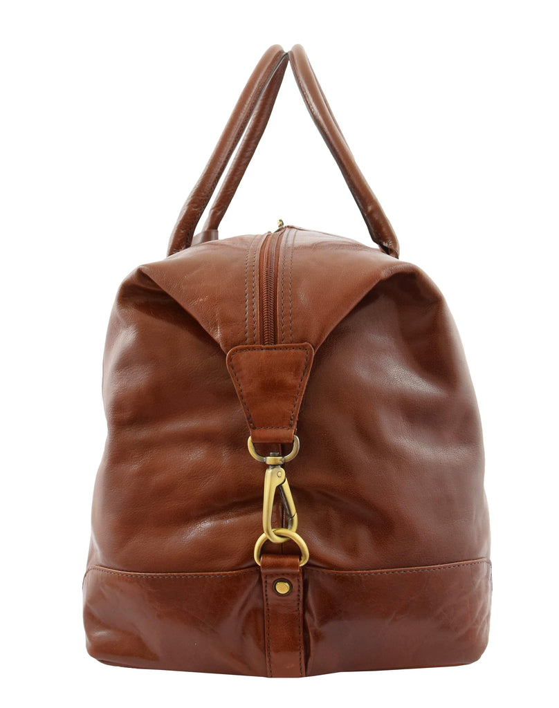 DR290 Hardrock Travel Leather Holdall Bag Cognac 3