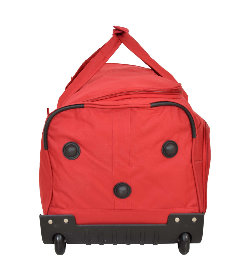 DR488 Lightweight Large Size Holdall with Wheels Red 3