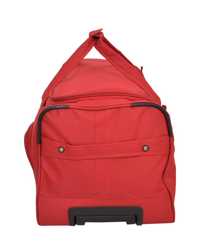 DR488 Lightweight Large Size Holdall with Wheels Red 4