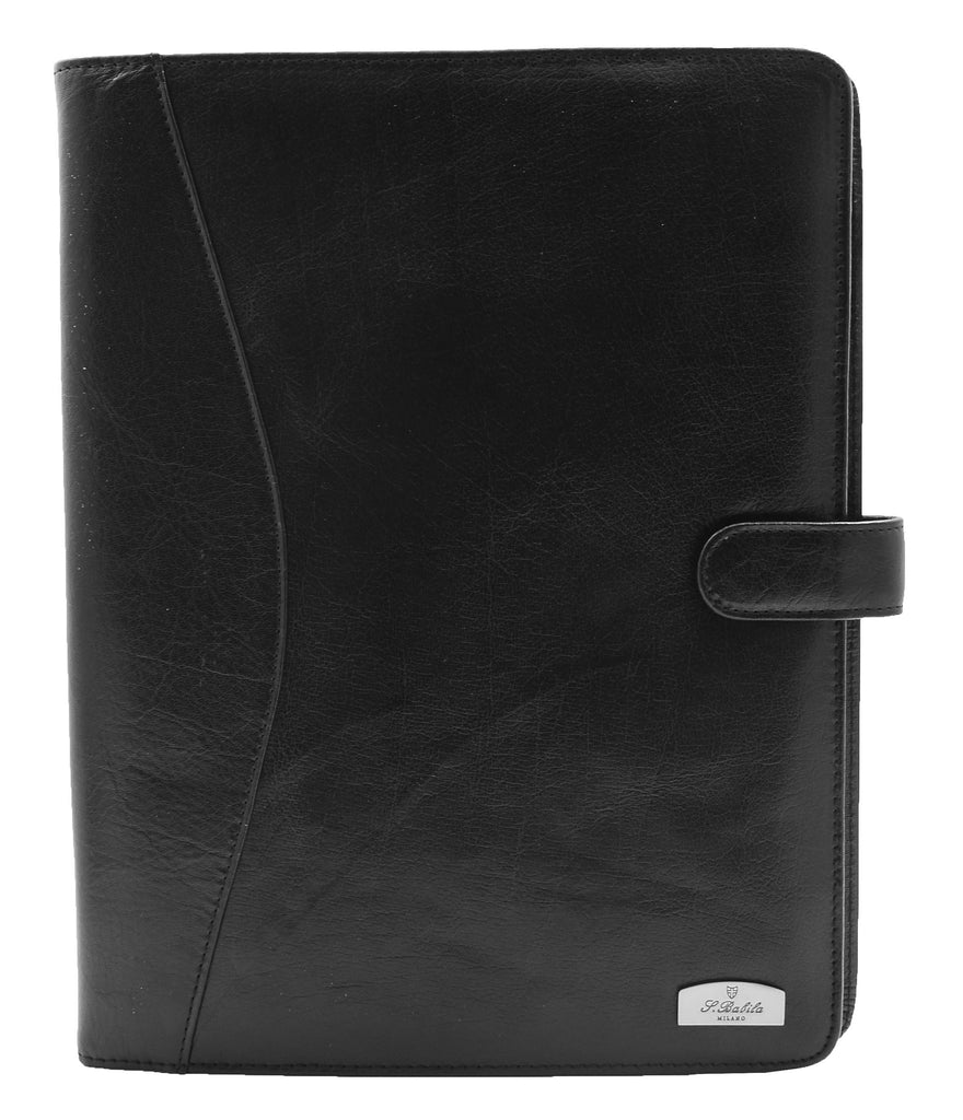 DR481 Genuine Leather Portfolio Case A4 Size Black  4